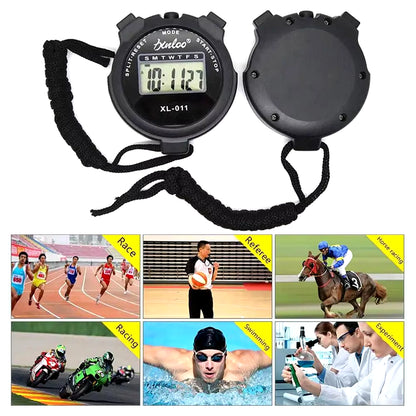 Multifunctional Stopwatch Counter Handheld Sport Stopwatch Digitale Display Fitness Timer Teller Draagbare