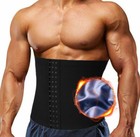Men'S Waist Trimmer Sauna Belt Sweat Band Wrap Body Shaper Fat Burner Shapewear